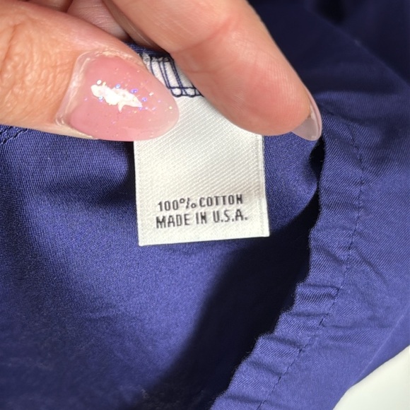 Bryn Walker Oversized Button Down Tunic Top Royal Blue Size Large - Picture 5 of 7